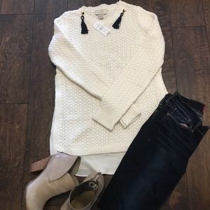 Loft XS White Sweater